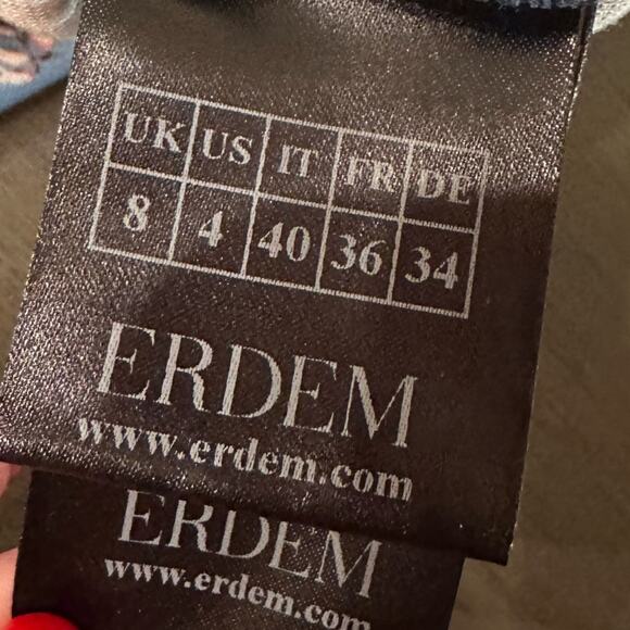 ERDEM Allegra Floral Print Long Sleeve Sheath Dress - Picture 12 of 12